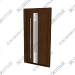 Door-3-37.jpg EXTERIOR DOOR ZEPHYR VETRO BROWNÂ - 3D Decorative