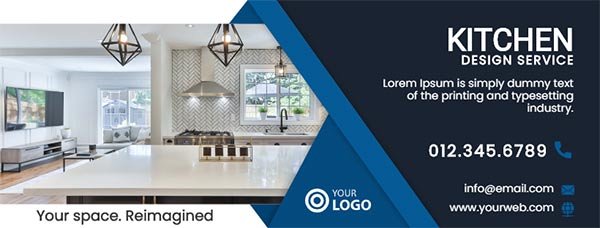 Facebook Cover Banner - 3D Decorative