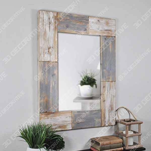 FirsTime & Co. Mason Planks Wall MirrorĀ - 3D Decorative