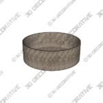 Flint Grey Marble Bowl - 3D Decorative