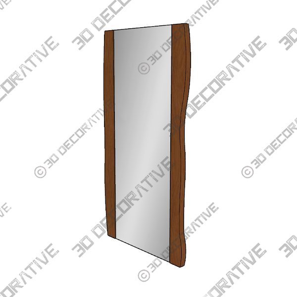 Fontana Floor Mirror Brown - 3D Decorative