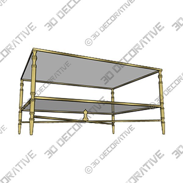 Franconia Coffee Table with Storage - 3D Decorative