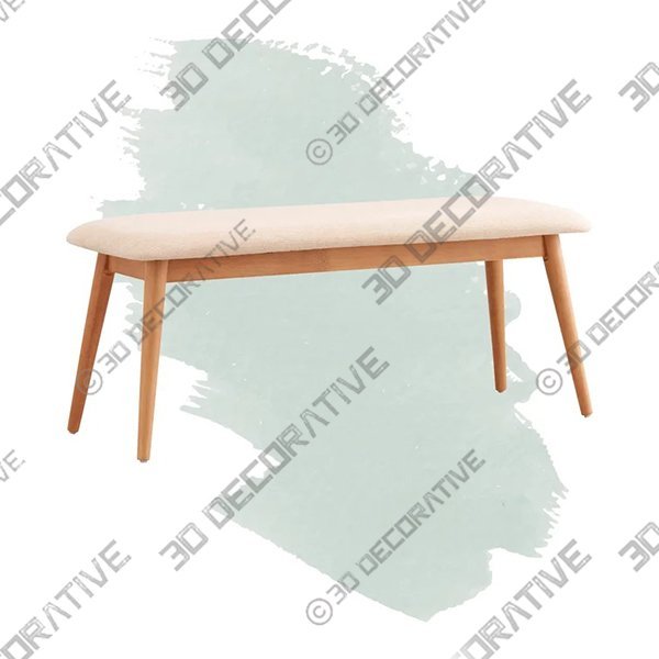 Gallman Dining Bench - 3D Decorative