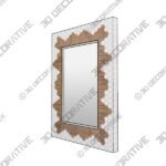 Genaro GEN-001 Mirrors White - 3D Decorative