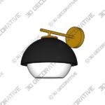 Wall-Lamp-4-1.jpg GFURN™ Catalina Wall Lamp - Black - 3D Decorative