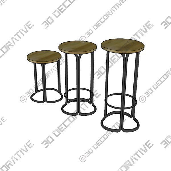 Hardie Stool - 3D Decorative