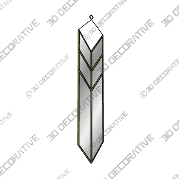 Heptagon Shape Wall MirrorĀ - 3D Decorative