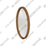Mirror-3.jpg Heritage Mango Wood Oval Mirror - 3D Decorative