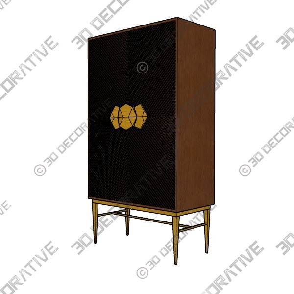 Holland Bar Cabinet - 3D Decorative