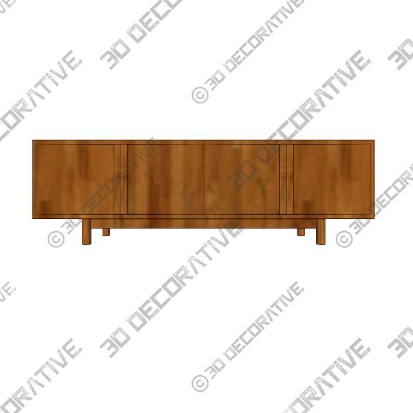 Hollis Media Console - 3D Decorative