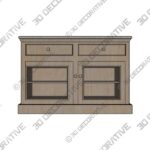 Kensington Glass Buffet - 3D Decorative