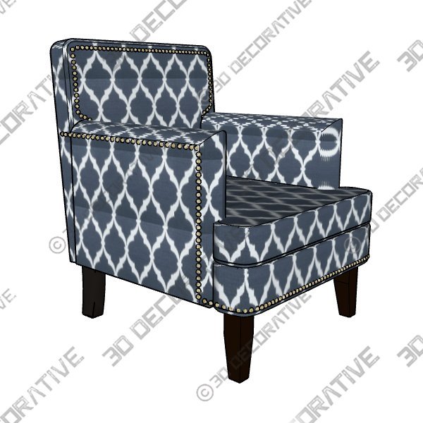 KVK Mid Century Modern Accent ChairĀ - 3D Decorative