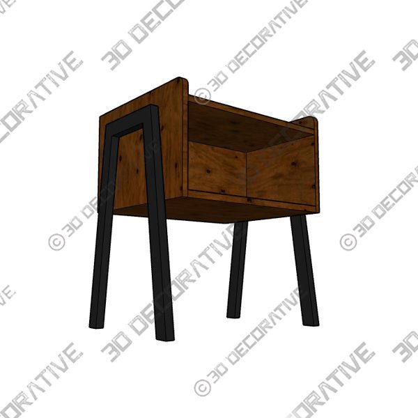 Lakwan 20.5” Tall End Table - 3D Decorative