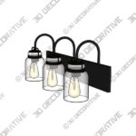 Light Dimmable Vanity Light - 3D Decorative