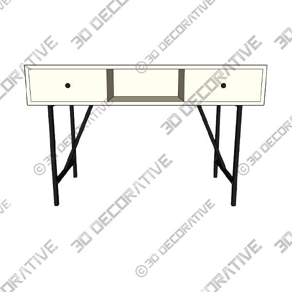 Lilia Console Table - 3D Decorative