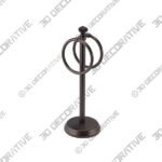 mDesign Metal Fingertip Towel Holder for Bath Vanity Countertop - 3D Decorative