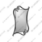 Metal Wall Mirror - 3D Decotarive