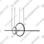 Light-4-5-4.jpg Minimalist Black Island light for Kitchen LED Hanging Light with Ring Shape - Steel Bar - 3D Decorative