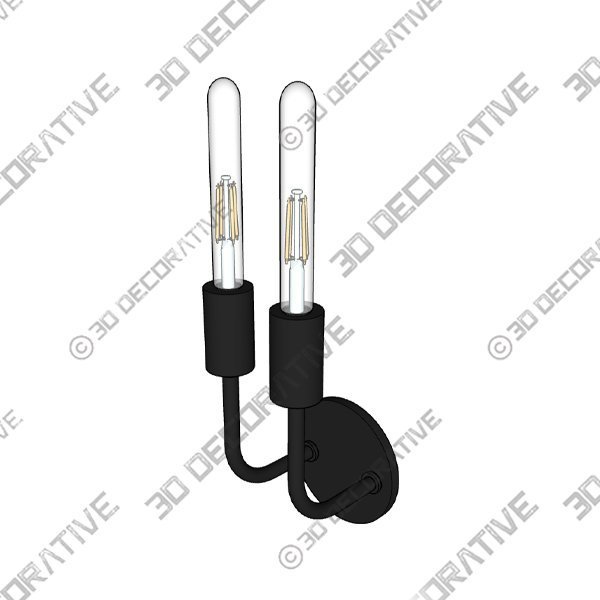 Mitzi Ava Double Wall Sconce - Old Bronze - 3D Decorative