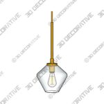 Pendant-6-1.jpg Modern Simple Glass Pendant Light Bedroom Bar XG-9229 - 3D Decorative