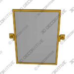 Mirror-4-17.jpg MOON MIRROR Gold Pivot Mirror, 22×30 Gold Mirror for Bathroom - 3D Decorative