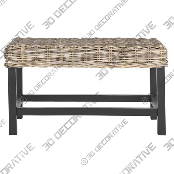 Morison Wicker Bench - 3D Decorative