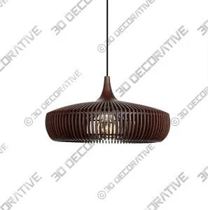 Natural Wood Pendant Lights - 3D Decorative