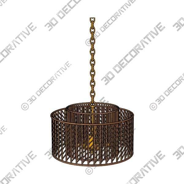 Niamh 4 - Light Drum Pendant - 3D Decorative