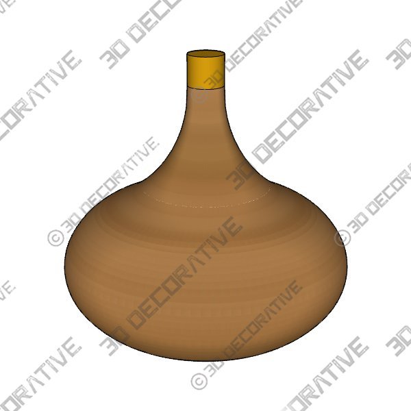 Oak Candle Holder - 3D Decorative