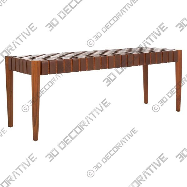 Orin Wicker Bench - 3D Decorative