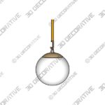 Pendant-3-52.jpg Orion Patina Aged Brass 6-Inch One-Light Mini Pendant - 3D Decorative
