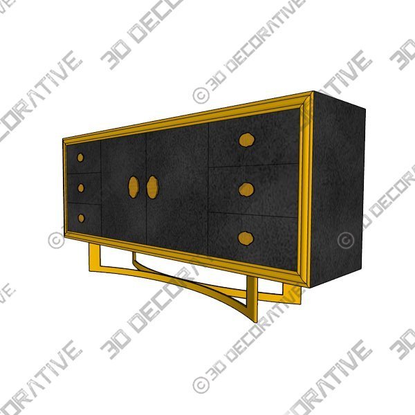 Pacific SideboardĀ - 3D Decorative