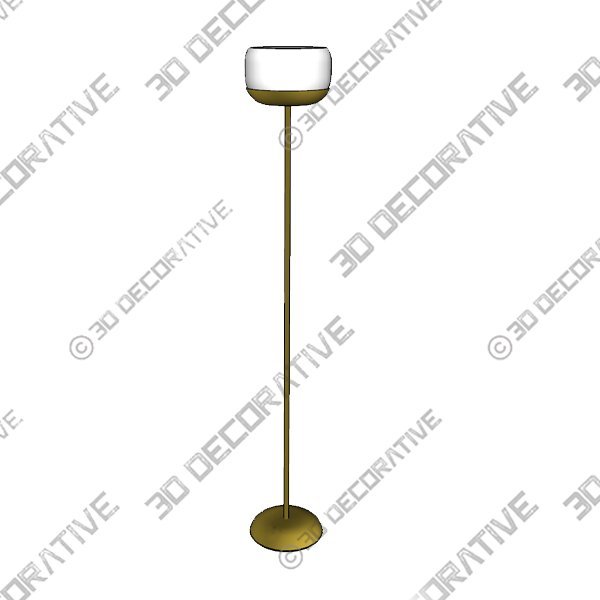 Perdita 71″ Torchiere Floor Lamp - 3D Decorative
