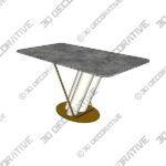 Piece Pedestal Dining Table Set - 3D Decorative