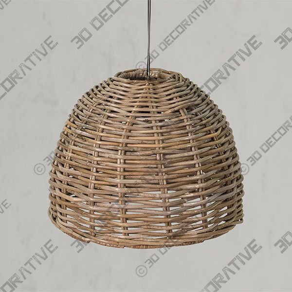 Rattan Dome Pendant - 3D Decorative