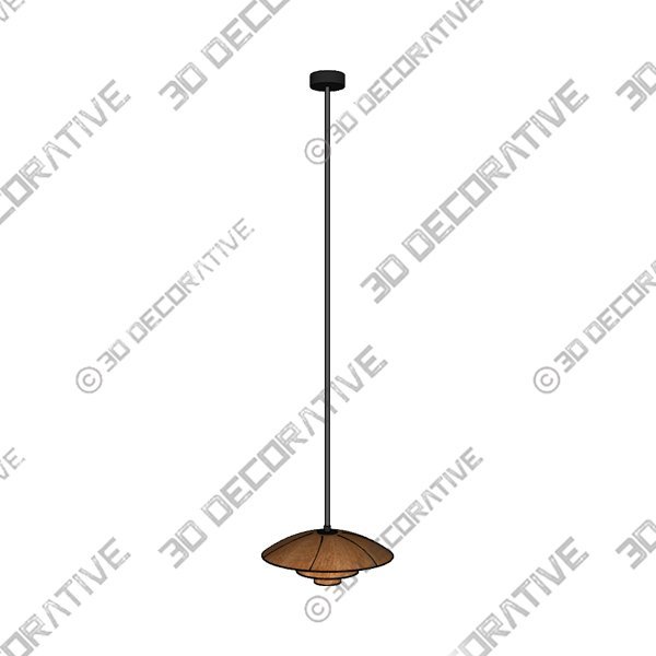 Rattan Pendant Light Fixture, Bamboo Lamp Shade Dining Chandeliers - 3D Decorative