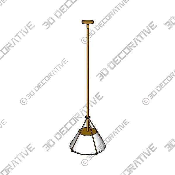 Remi Black Conical Pendant Light - 3D Decorative