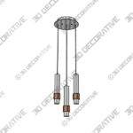 Pendant-4-53.jpg Reveal 11 Inch 3 Light LED Multi Light Pendant by ET2 Lighting - 3D Decorative