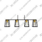 Pendant-4-46.jpg RHYEVNB Lantern Frame Iron Caged Modern Vintage Pendant Light - 3D Decorative