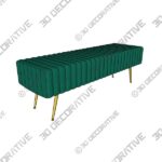 Rodjanae Upholstered Bench - 3D Decorative