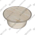 3_600x600-39-3.jpg Modern Round Coffee Table in Cerused Oak by Martin and BrockettĀ - 3D Decorative