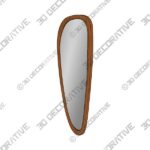 3_600X600-112-2.jpg Rustic Asymmetrical Mirror Full Length Wall Mirror Wood Frame in Walnut - 3D Decorative
