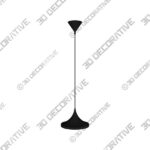 Safavieh Bowman 1-Light Lamp Pendant in Black - 3D Decorative