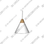 Lamp-3-41.jpg Safavieh Cila LED Pendant Light lamp in Dark Grey - 3D Decorative