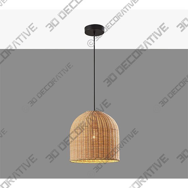 Silvia Handwoven Rattan Pendant - 3D Decorative
