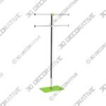 Steel and Resin Green Towel Rack - 3D Decorative