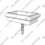 Basin-4-1-1.jpg THE BOURNE VANITY BASIN WALL MOUNTED - 3D Decorative