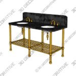 Vanity-Basin-4.jpg THE DOUBLE CRAKE VANITY BASIN SUITE - 3D Decorative