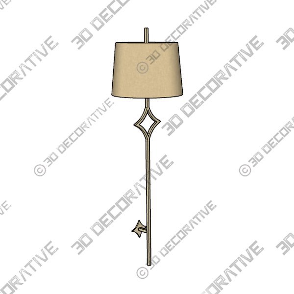 Theresa Sconce - Silver - 3D Decorative - 3D Decorative