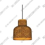 Light-2-2.jpg Torchic : Unique handmade Woven Hanging Pendant Light, Natural/Bamboo Pendant Light - 3D Decorative